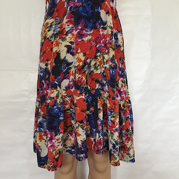 Anthropologie Postella Silk Halter Floral Dress - Picture 4 of 16